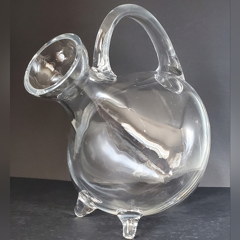 Amphora Decanter Footed Glass With Handle